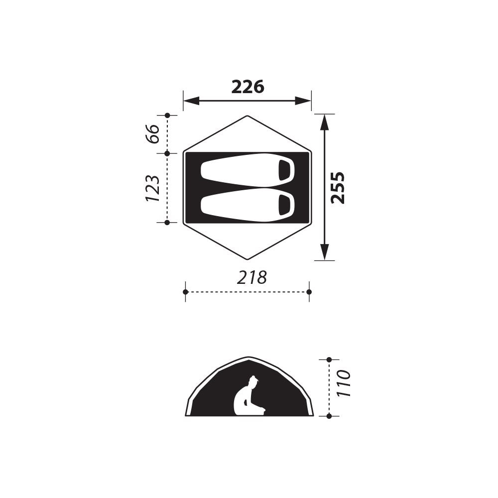 Jade 2 Premium Tent | Titanium Blue